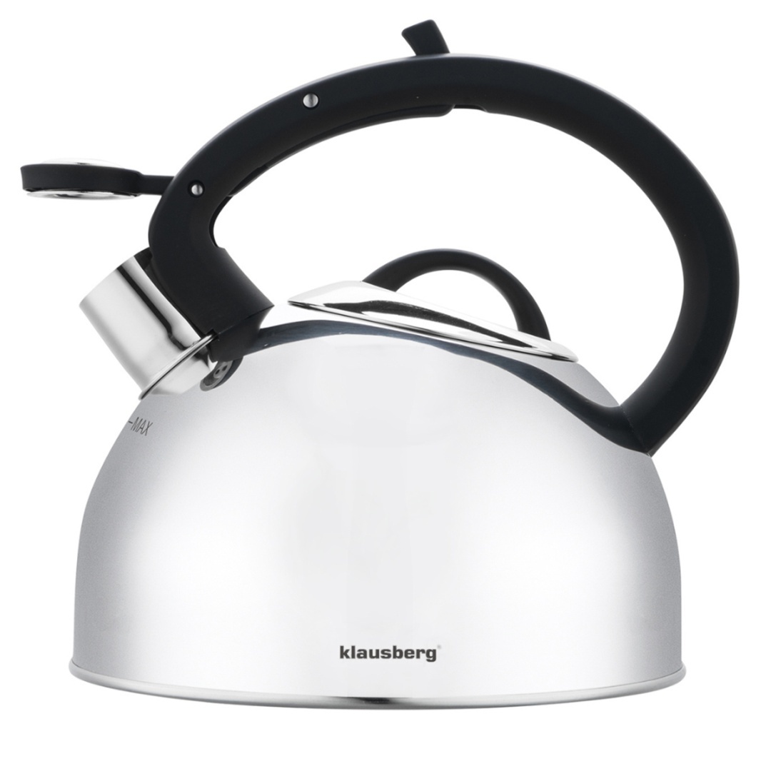 CZAJNIK STALOWY Z GWIZDKIEM 2,5L KLAUSBERG KB-7910